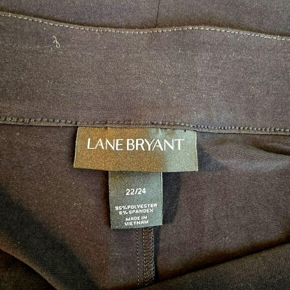 Lane Bryant Black Wide-Leg Pants Simply Chic Plus Size 22/24 Elastic Waist JJ384 - Picture 4 of 9